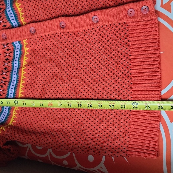 NWT 🐈‍⬛ Witchy cat fair isle cardigan - halloween orange - Picture 12 of 12